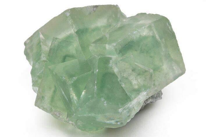 Green Cubic Fluorite Crystals with Phantoms - China #216251